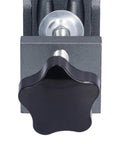 Close-up of the 52 Piece Oblique Pocket Hole Jig Kit With 15 Degree Adjustable Drilling Guide Positioner For Woodworking And Furniture Assembly.