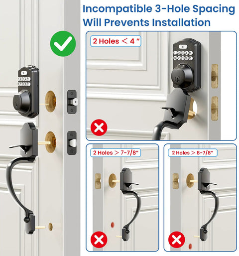 Fingerprint Deadbolt Lock With Handle Set In Black Delivering Keyless Entry Smart Security That Accepts Multiple Passwords Plus One Time Guest Codes For Hassle Free Family Living So You Can Finally Stop Hiding Spare Keys Under The Welcome Mat