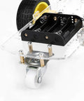 Dope Smart Robot Car Chassis Kit With Motors Speed Encoder And Battery Box For DIY Projects Obstacle Avoidance Distance Testing And Remote Control With Easy Install And Flexible Module Holes