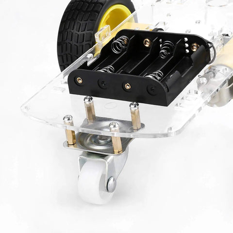 Dope Smart Robot Car Chassis Kit With Motors Speed Encoder And Battery Box For DIY Projects Obstacle Avoidance Distance Testing And Remote Control With Easy Install And Flexible Module Holes