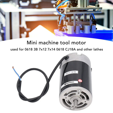 Beefy 550W Mini Lathe Motor With Low Noise And High Torque Drive 6000 RPM Max Stable Iron Construction For 7x14 CJ18A Lathes 110V