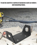 Beefy Trailer Hitch Winch Mounting Plates 2 Pack for Off Road ATV and Truck Easy Install shown on workshop floor