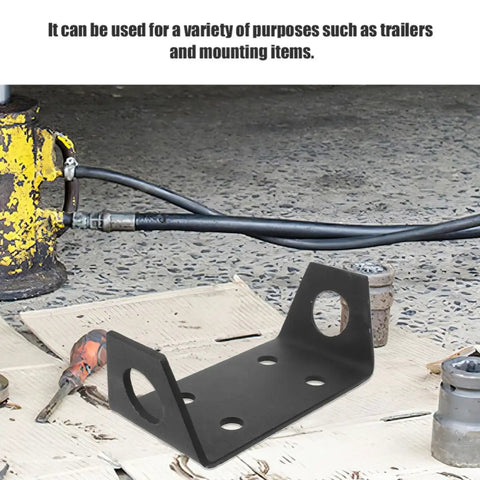 Beefy Trailer Hitch Winch Mounting Plates 2 Pack for Off Road ATV and Truck Easy Install shown on workshop floor