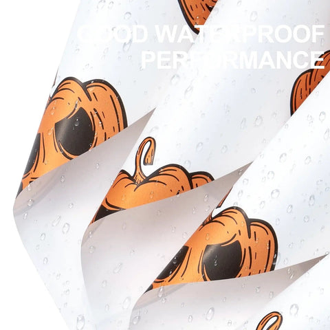 Halloween Flower Wrapping Paper Pack With Waterproof Jack O Lantern Pumpkin Pattern For Bouquets And Gifts Ideal Florist Packaging