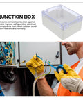 Sturdy Waterproof Plastic Project Enclosure Box With Cover keeps electrical junction and sensitive wiring dustproof for outdoor setup.