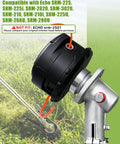 Drop In Trimmer Gear Head Gearbox Assembly Replacement for Straight Shaft Trimmers, Brush Cutters, Weed Eaters, Fits SRM Models