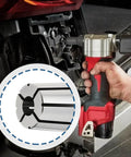 Built Like A Tank Quarter Inch Die Grinder Collet in use with a pneumatic tool, showcasing hardened steel construction and secure grip.