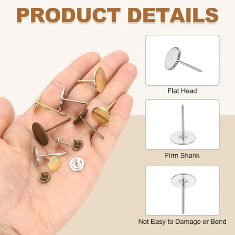 Top 50 Pack Flat Head Upholstery Thumb Tacks Rock Solid Iron Push Pins For Wooden Furniture Wall Paneling And Home Improvement Projects showing different colors and flat heads.