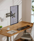 Full Motion Tv Wall Mount For 13 To 32 Inch Led Lcd Displays With Smooth Glide Swivel Tilt Retraction mounted on a desk.