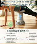 Push Up Assist Trainer For Beginners No Sweat With Waist And Core Support in use demonstrating proper posture
