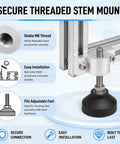 Secure threaded stem mount on 2020 aluminum extrusion for Daily Driver 12 Pack Of 2020 Aluminum Extrusion Caster Brackets.