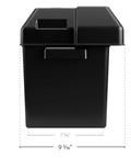 Heavy Duty Battery Box For Group 27 30 31 With Secure Strap And Hardware Delivering Badass Protection For Rv Marine And Automotive Power Packs, showing dimensions.