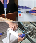 11 In 1 Screwdriver And Nut Driver Set With Comfort Grip And Interchangeable Bits used on furniture, circuit breaker, bike