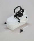 RC Fuel Tank For 8IGHT-X TLR241037 with black cap and tubing, beefy and durable tank for one eighth scale RC cars, lightweight construction