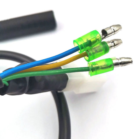 Close-up of Motor Adapter 9 Pin Extension Cable for E Bike Motor Waterproof Connector 60 Cm Length Black ABS Durable Wire