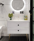 Bathroom vanity with 25 Pack Dope Matte Black Hexagon Cabinet Knobs For Dresser Drawers And Kitchen Cabinets One And A Quarter Inch