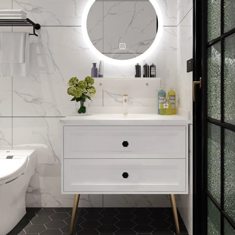 Bathroom vanity with 25 Pack Dope Matte Black Hexagon Cabinet Knobs For Dresser Drawers And Kitchen Cabinets One And A Quarter Inch