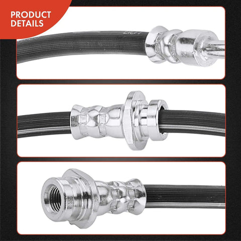 Close-up view of Front Driver And Passenger Brake Hydraulic Hose Kit For Nissan Rogue 2008 To 2014 And Rogue Select 2014 To 2015