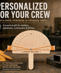 Jobsite Ready Wooden Angle Finder With Bright Orange String Line 12 By 10 Inch Birch Plywood Ruler Expert Degree Layout Gauge For Fencing Framing And Diy Work That Nails The Angle Every Time, personalized with name.