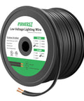 Spool of Flexible 16 AWG 2 Conductor Low Voltage Landscape Wire Outdoor Lighting Cable Black 500 Feet For Direct Burial
