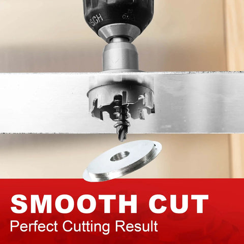 Beefy Carbide Hole Saw Heavy Duty Cutter For Stainless Steel And Sheet Metal 1 Inch 25mm With Spring Pilot Bit cutting metal