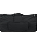 Front view of Protechtor Series Electronic Drum Kit Bag with Wheels and Tow Handle, black, 36x16x16 inch case, side pocket visible