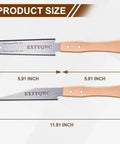 Two Pack 6 Inch Pull Saw With Flexible Double Edged Blade 17 TPI For Hard Wood And 11 TPI For Soft Wood Perfect For Sawing Trimming Gardening Wood And Plastic Pipe Cutting, size view