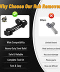 Product comparison of upgraded wheel hub and bearing removal tool kit pro grade heavy duty hub puller with a competitor