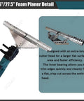 Pro Grade Foam Planer For Spray Foam Insulation Trimming, heavy duty cutter head for clean surface and efficient trimming.
