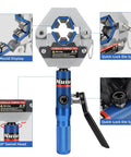 8 Ton Hydraulic Hose Crimping Kit with Quick Lock Dies showing 360° swivel head and magnetic die sets for 3/8-7/8 inch hoses.
