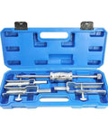 Universal Bushing Needle Bearing Remover With Slide Hammer For 15 To 40mm Stroke Pulls Oils Seals Fast And Locks Securely Without Popping Open Portable Handle Makes Any Repair Shop Job A Breeze in blue case