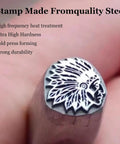 Heavy Duty Steel Native American Stamping Kit For Personalizing Keychains And Jewelry Do It Yourself Craft Tools 5mm Easy Hammer Stamp