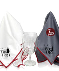 Large Microfiber Polishing Cloths for Glassware 2 Pack White and Gray Streak Free Lint Free Shine Cloths with Glass