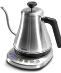 Cosori Gooseneck Electric Kettle 0.8 Liters Silver Precision Pour Over Coffee And Tea Maker, stylish design with digital controls.