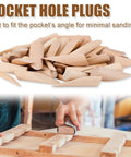 Top Shelf 80 Piece Wood Pocket Hole Plugs In 4 Assorted Sizes For Hiding Screw Heads And Tight Furniture Repair Damn Solid Dowel Pins For Real Diy Workshop Jobs, assorted wooden plugs for pocket holes.