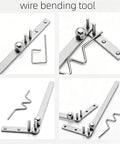 Compact Manual Rebar Bender And Wire Bending Jig For Garages Desktop Tubing Forming Tool showing metal rods and design features.