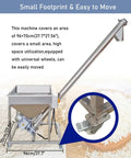 Heavy Duty Screw Conveyor Machine With Spiral Feeder And Bucket Conveyor Inclined Type For Powder Materials, mobile design
