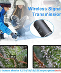4K Wireless Microscope With 50X To 1000X Zoom For iPhone Android PC USB Digital Endoscope Camera Dope Wireless HD Microscope Plug And Play Compatible With All Cellphones Tablets Windows Mac Chrome Linux wireless signal transmission and 1.0x to 2.0x view
