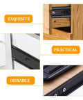 Heavy Duty Side Mounted Ball Bearing Drawer Slides With Full Extension Smooth As Butter Cold Rolled Steel Cabinet Rails, close-up of practical installation.