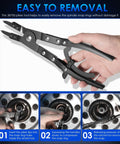 Upgraded Spindle Snap Ring Pliers For Ford Super Duty 2007 And Newer Heavy Duty Internal External Snap Ring Tools, side view