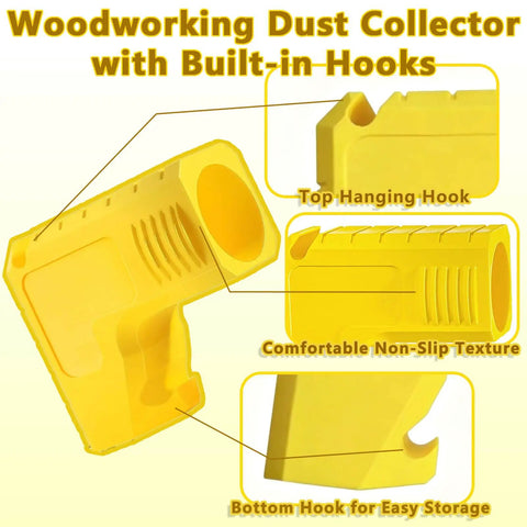 Table Saw Dust Collector Adapter 2.5 Inch Connector Dewalt Compatible With Dust Bag Built In Bag Hook Tool Free Dust Port