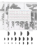 Woodruff Key Assortment Kit 135 Pcs Carbon Steel Half Moon Keys For Pulleys And Drive Shafts in organized tray