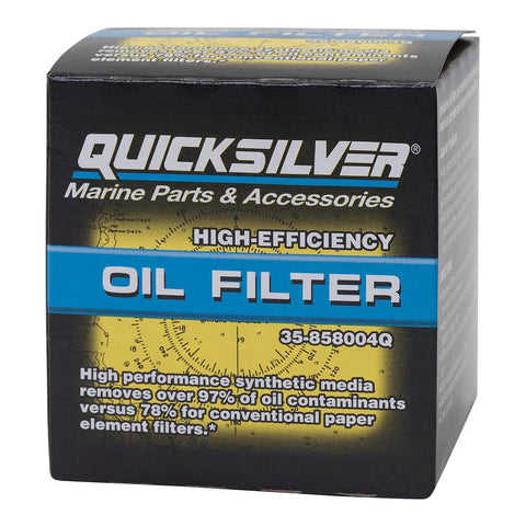 Box of High Performance Oil Filter 858004Q For MerCruiser Sterndrive And Inboard Engines With Anti Drain Back Valve