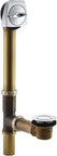 1-1/2 Inch Bath Drain Pop-Up With Adjustable Trip Lever For 14 To 16 Inch Deep Tubs And Through-The-Floor Installations Durable Finish Resists Corrosion