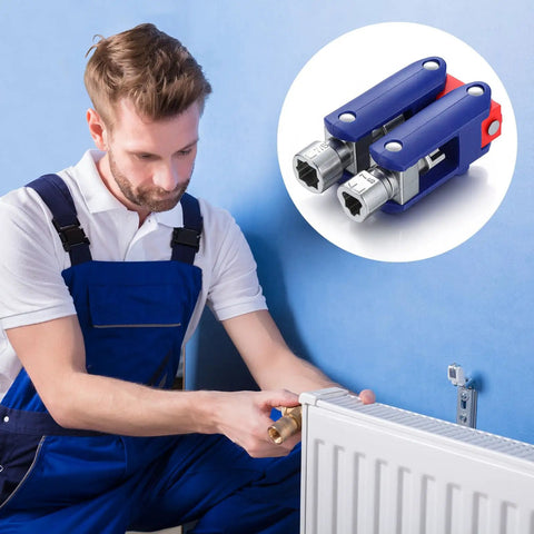 Technician using Two Pack Electric Control Cabinet Keys Set With Double Joint Cabinet Panel Keys, Zinc Alloy Heads tool in action
