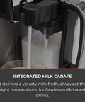 Top Shelf Super Automatic Espresso Machine Crafting One Touch Cappuccino Latte Macchiato Ristretto And Flat White For Your Kitchen Game Changing Setup In Anthracite with integrated milk carafe pouring milk