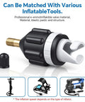Inflatable Boat and Stand Up Paddle Board Pump Adapter Duo for Fast Inflation and Deflation Leak Proof SUP Kayak Valve Adapters