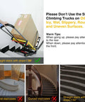 Huge Upgrade Electric Stair Climber Dolly boasting 440 Pound Max Load And Three Adjustable Speeds For Smooth Moves on stairs with slope <50°.