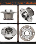 Rear Wheel Hub And Bearing Assembly Fits 2014-2023 Ram ProMaster 1500 2500 And 3500 with Kyodo Yushi AF-I grease, multi-angle view
