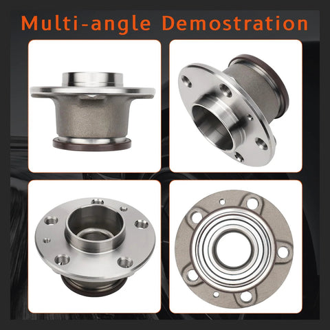 Rear Wheel Hub And Bearing Assembly Fits 2014-2023 Ram ProMaster 1500 2500 And 3500 with Kyodo Yushi AF-I grease, multi-angle view